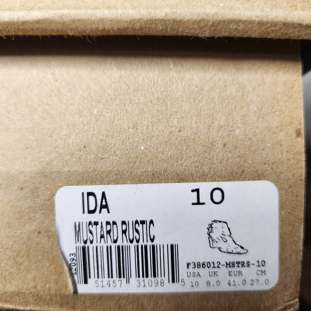Bed Stu Ida F386012 Womens Brown Leather Hook & Loop Heeled Sandals Shoes -NWT - Picture 4 of 10